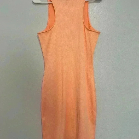 Orange Mini Bodycon Dress size M - Picture 3 of 3